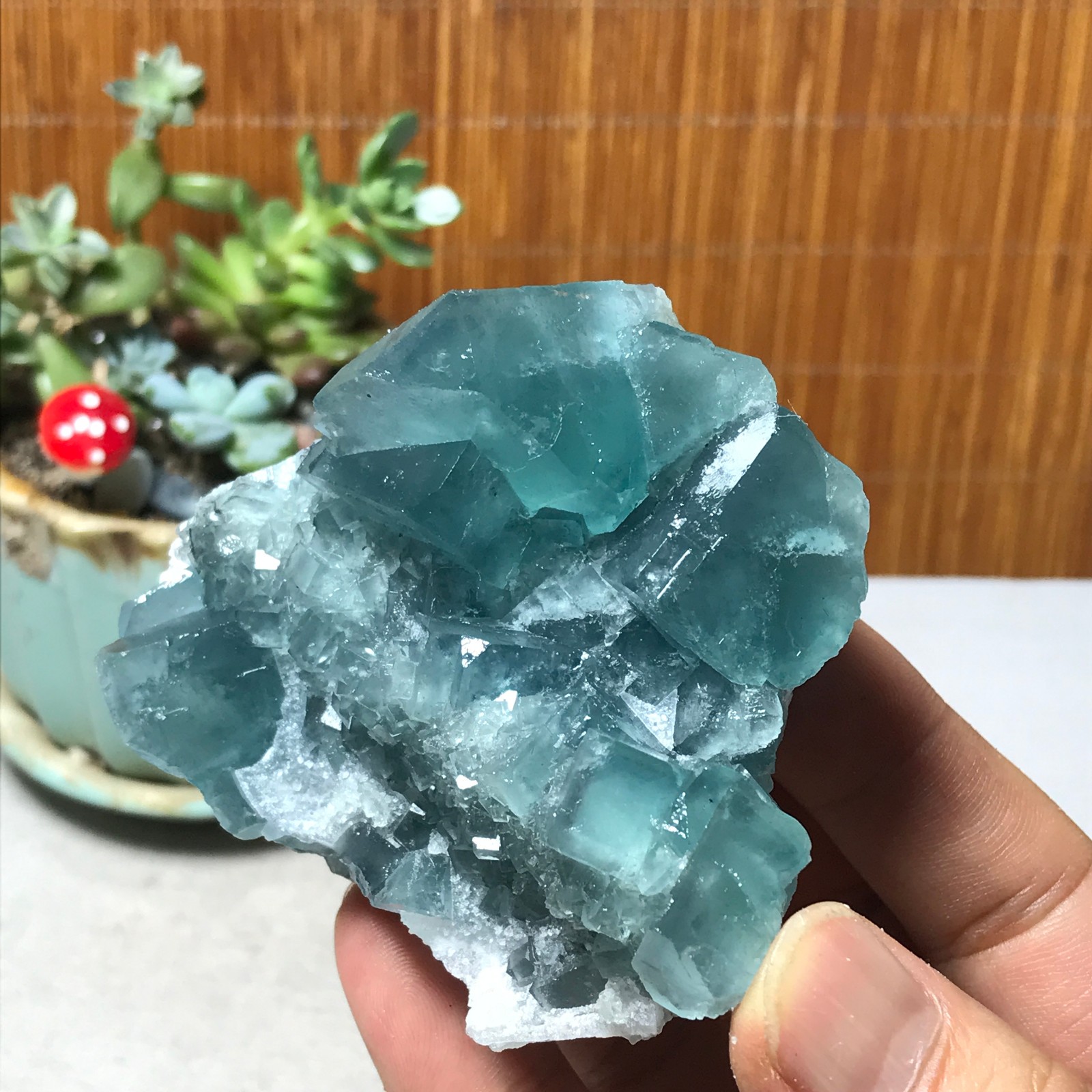 75-67-40mm Rare Natural Green Calcite fluorite Mineral Specimen 221g A6082
