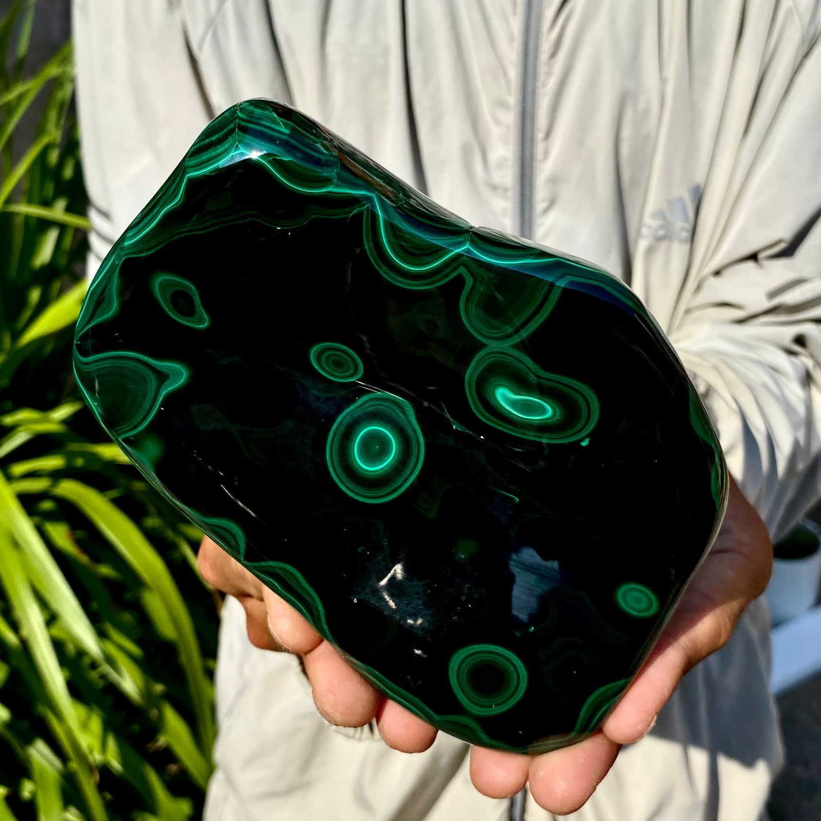 2.42LB TOP Natural Malachite crystal quartz Mineral specimen Reiki gem