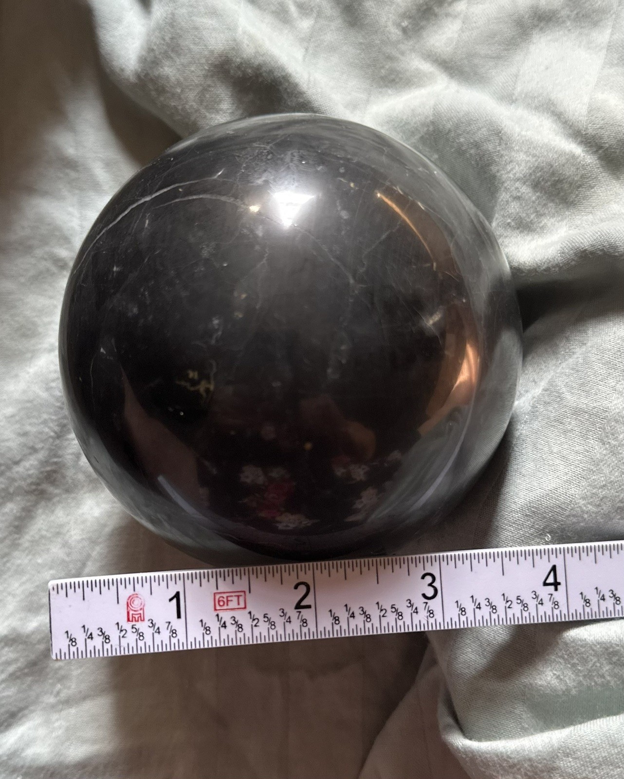 6 Solid Marble Polished Balls Decorative Sphere/ Orb Heavy Stone 3.75-4”