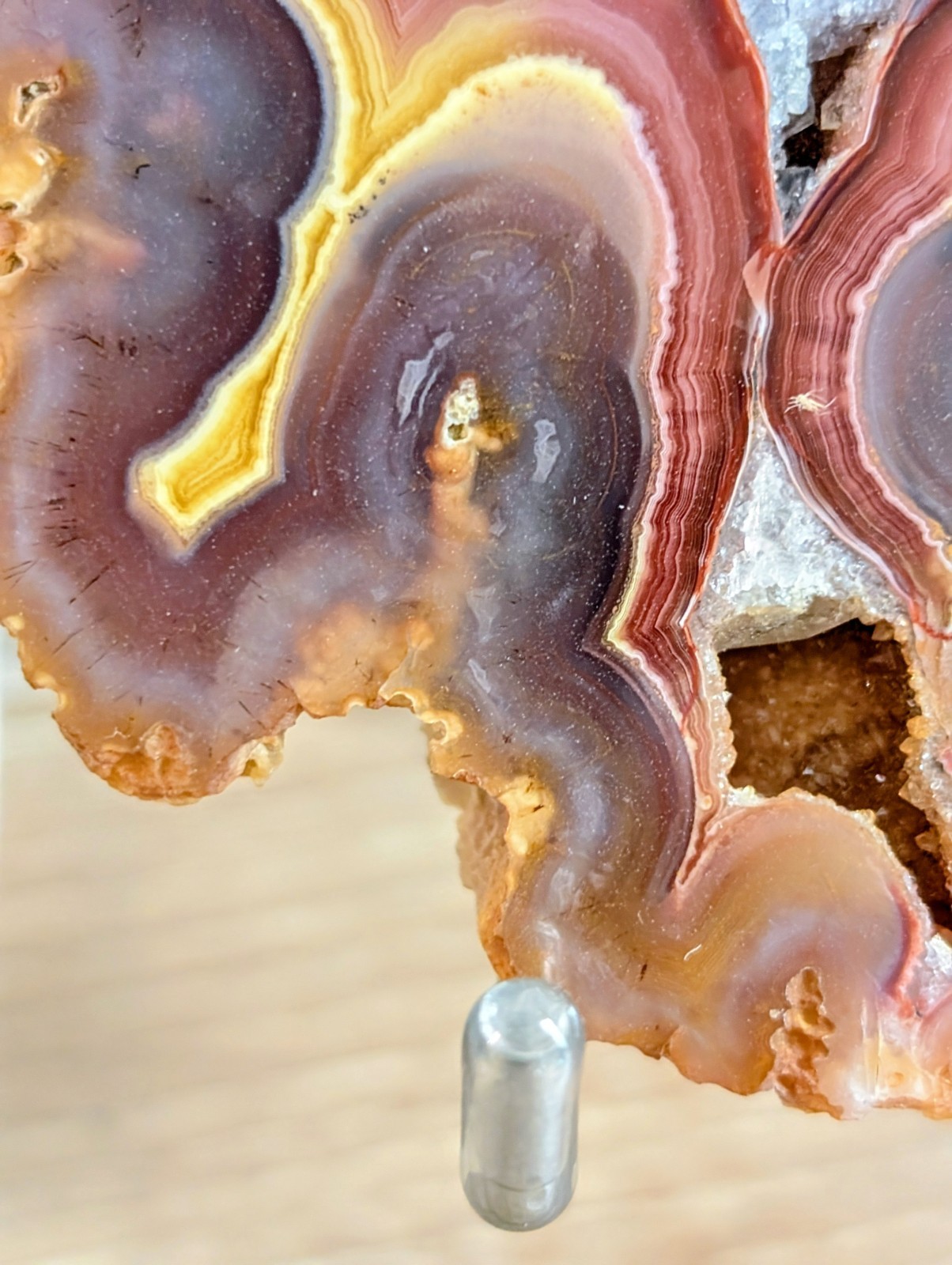 Laguna Agate Banded Red Yellow Mexico