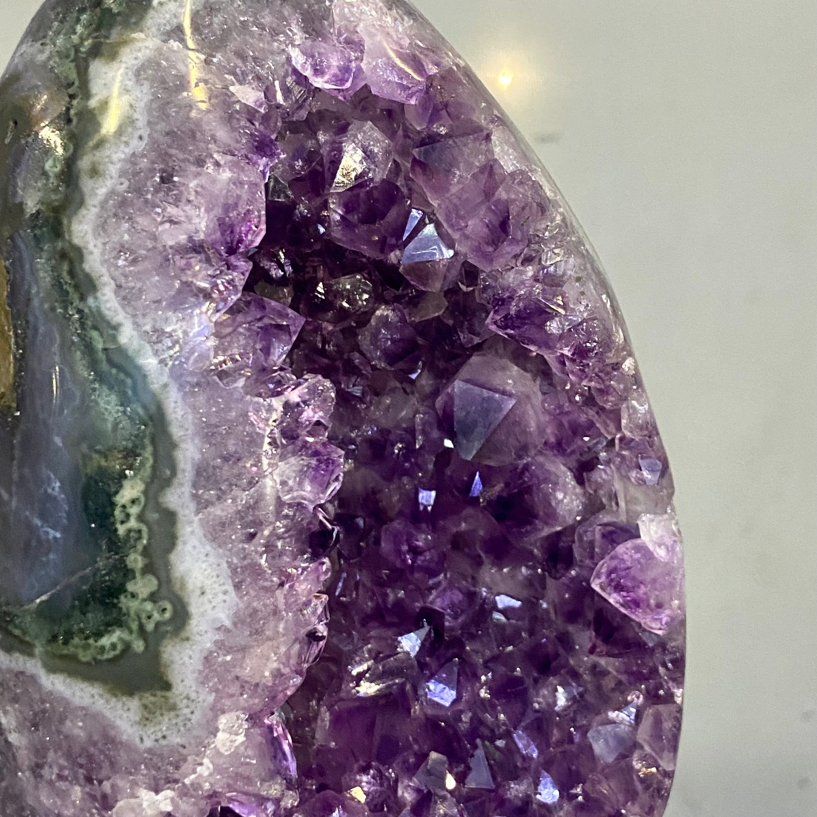 17.85LB Natural amethyst Dinosaur egg Quartz Crystal specimen healing