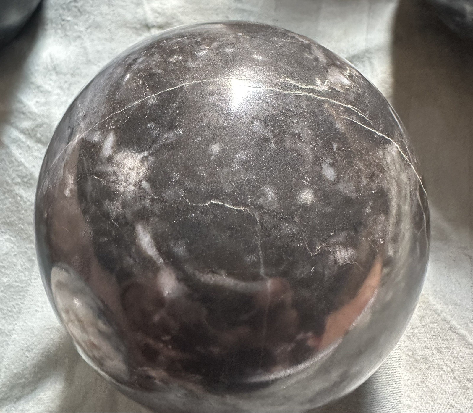 6 Solid Marble Polished Balls Decorative Sphere/ Orb Heavy Stone 3.75-4”