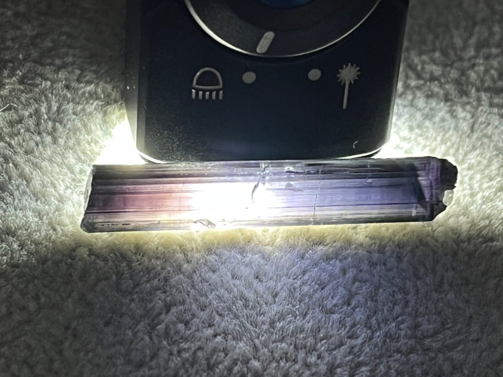 Blue Indicolite Tourmaline terminated 36 mm tower Facet 11.15 ct Top Grade Tower