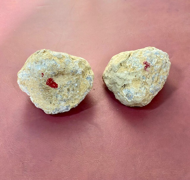 Two Unopened Natural Geode 2″ Break Your Own 280g Howe Caverns NY