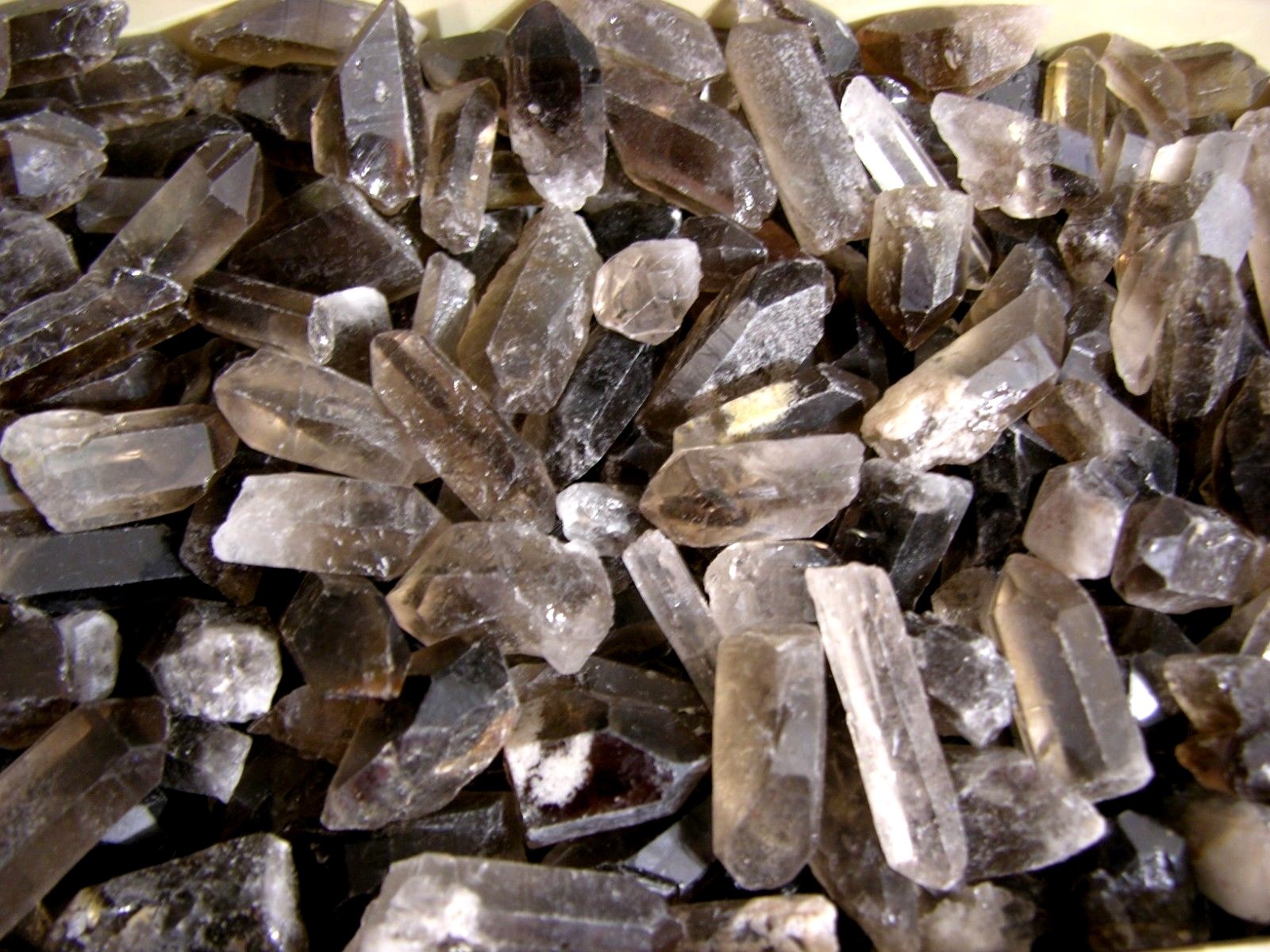 Smoky Quartz crystal natural terminated 1-3 inch 1/2 pound 6 + points Brazil