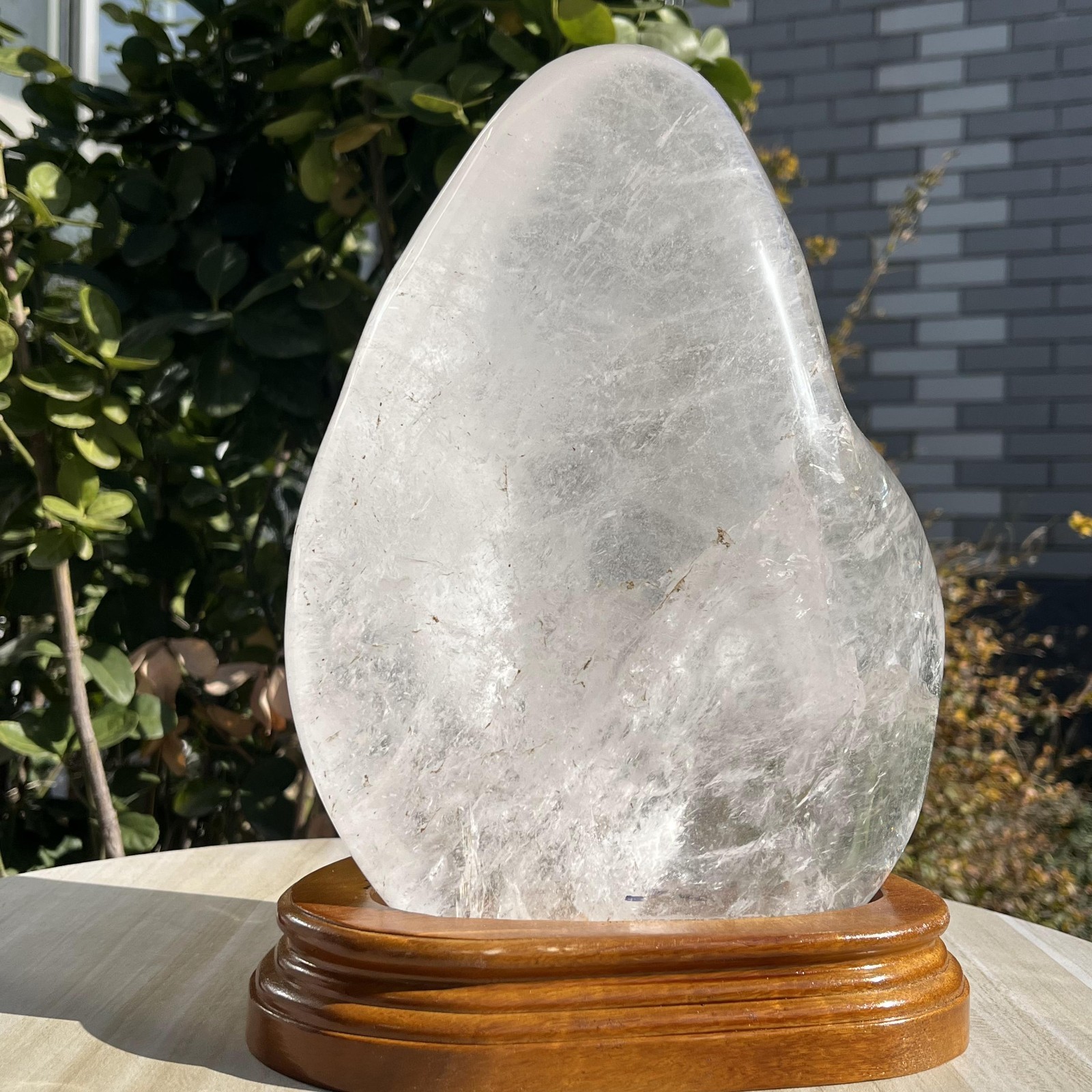 5600g Large Natural Clear Quartz Freeform Cystal Mineral Specimen +Stand