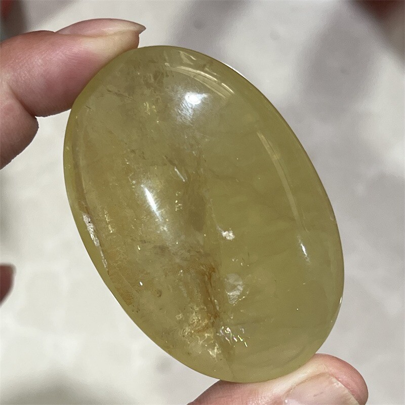 TOP Wholesale Natural Citrine Quartz Palm Stone Quartz Crystal Reiki Healing 1PC