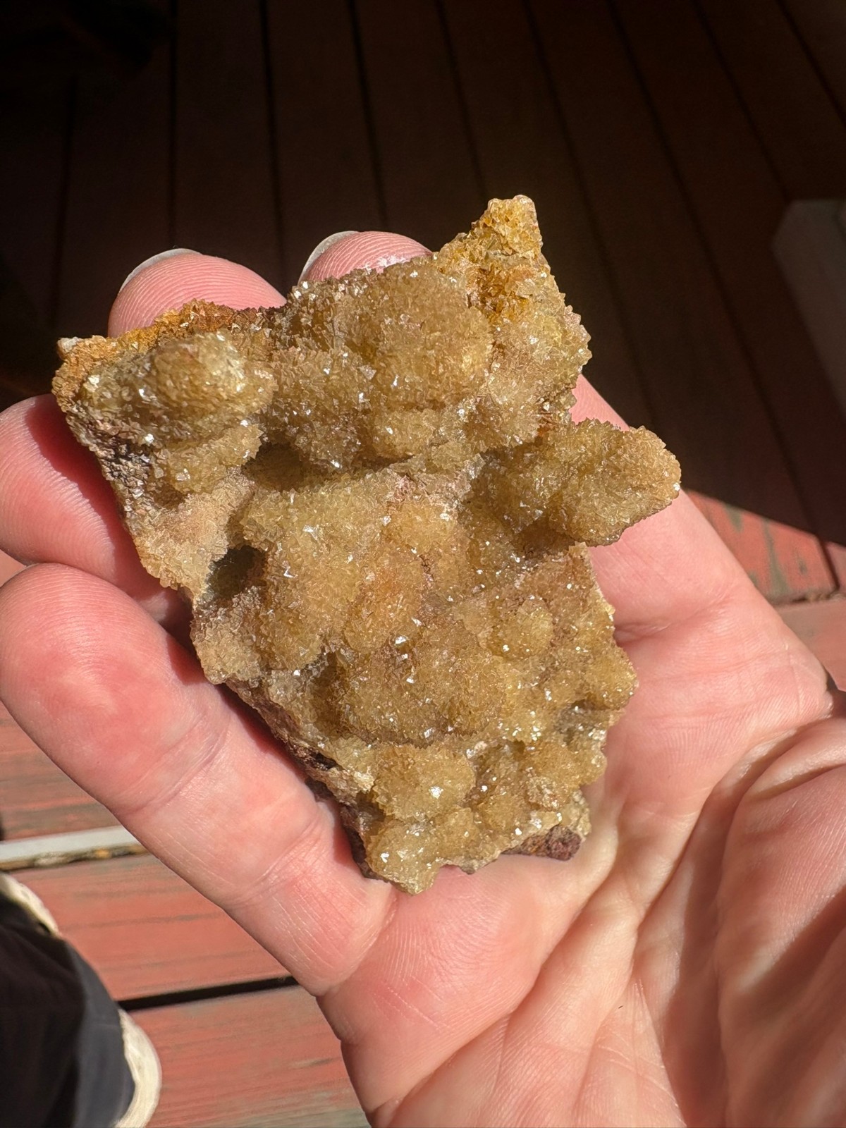 Smithsonite, yellow, Monte Cristo mine, Rush, Arkansas, USA
