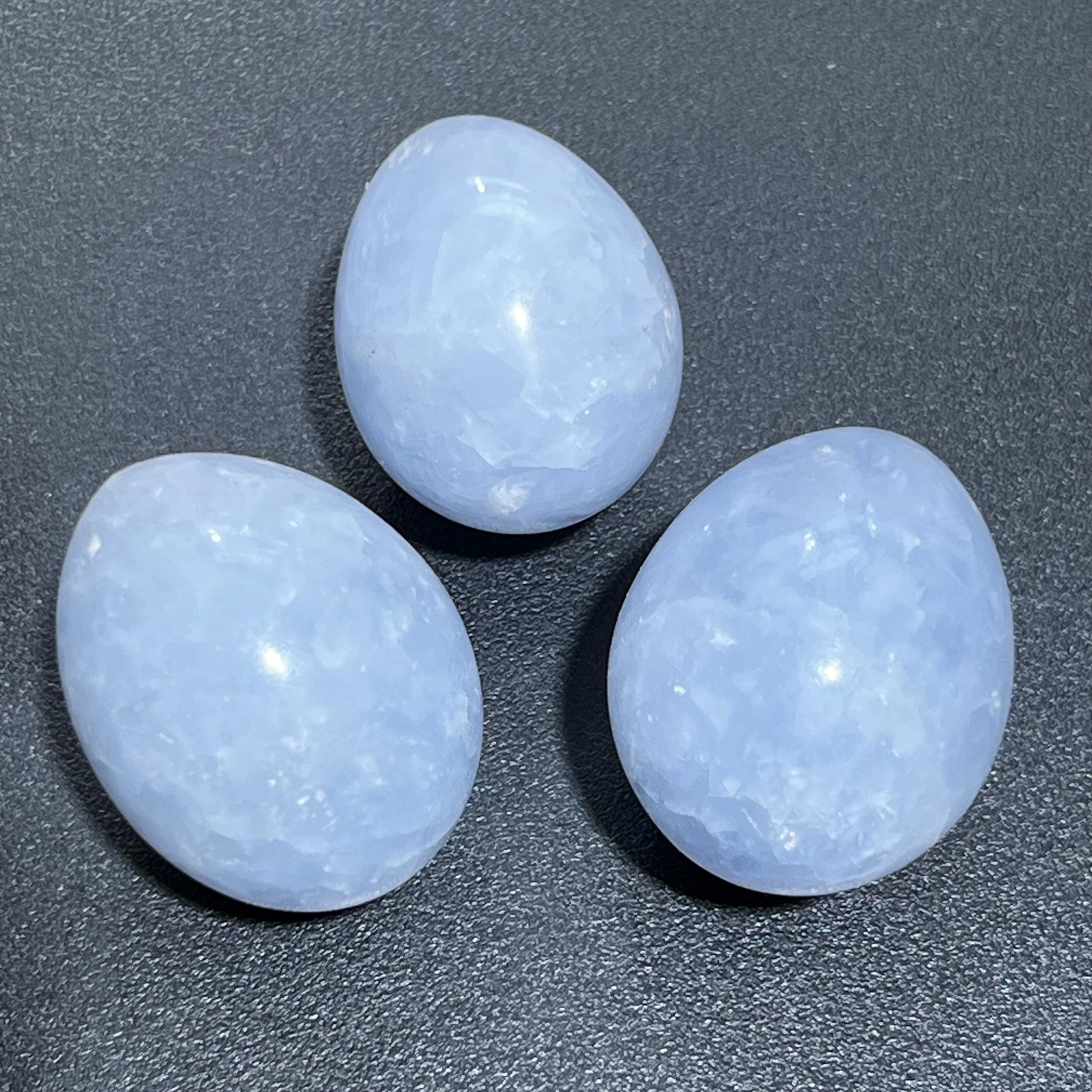 Blue Calcite Crystal Egg Carving Wholesale Gemstone Decor Supply