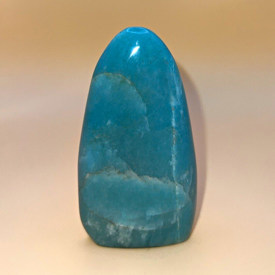 Polished Blue-Green Amazonite Crystal Freeform