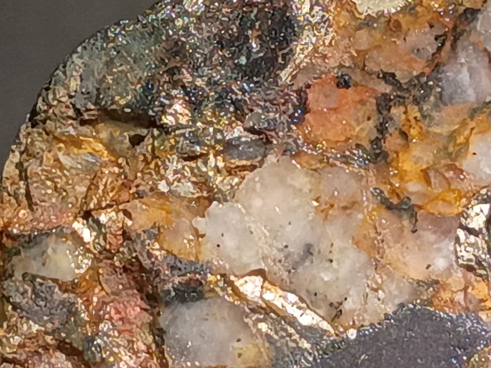 Rare Old Stock Pilot Knob Specimen Magnetic Magnetite Pyrite Feldspar Quartz