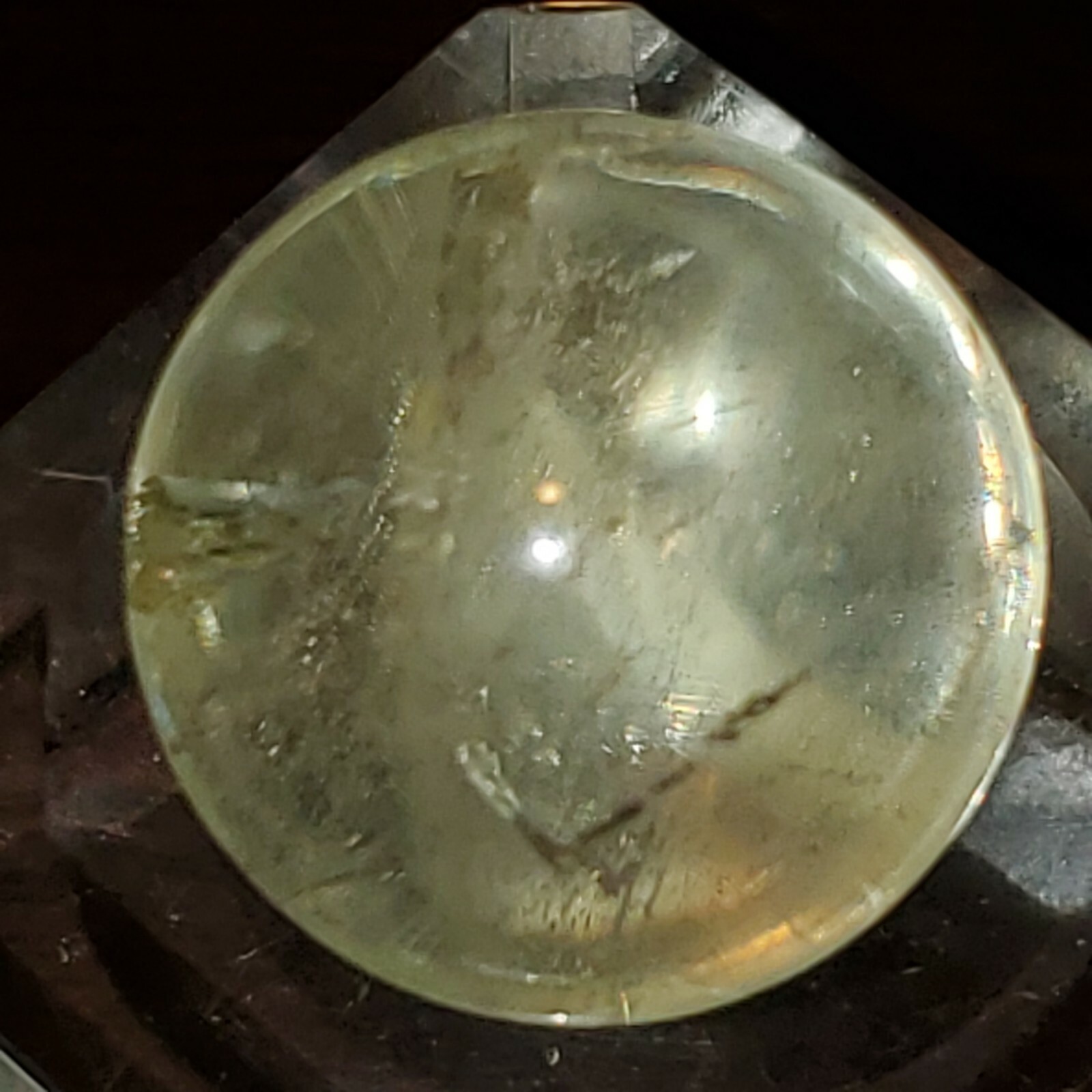 Citrine Sphere Ball Orb Marble 19.3mm, 11g