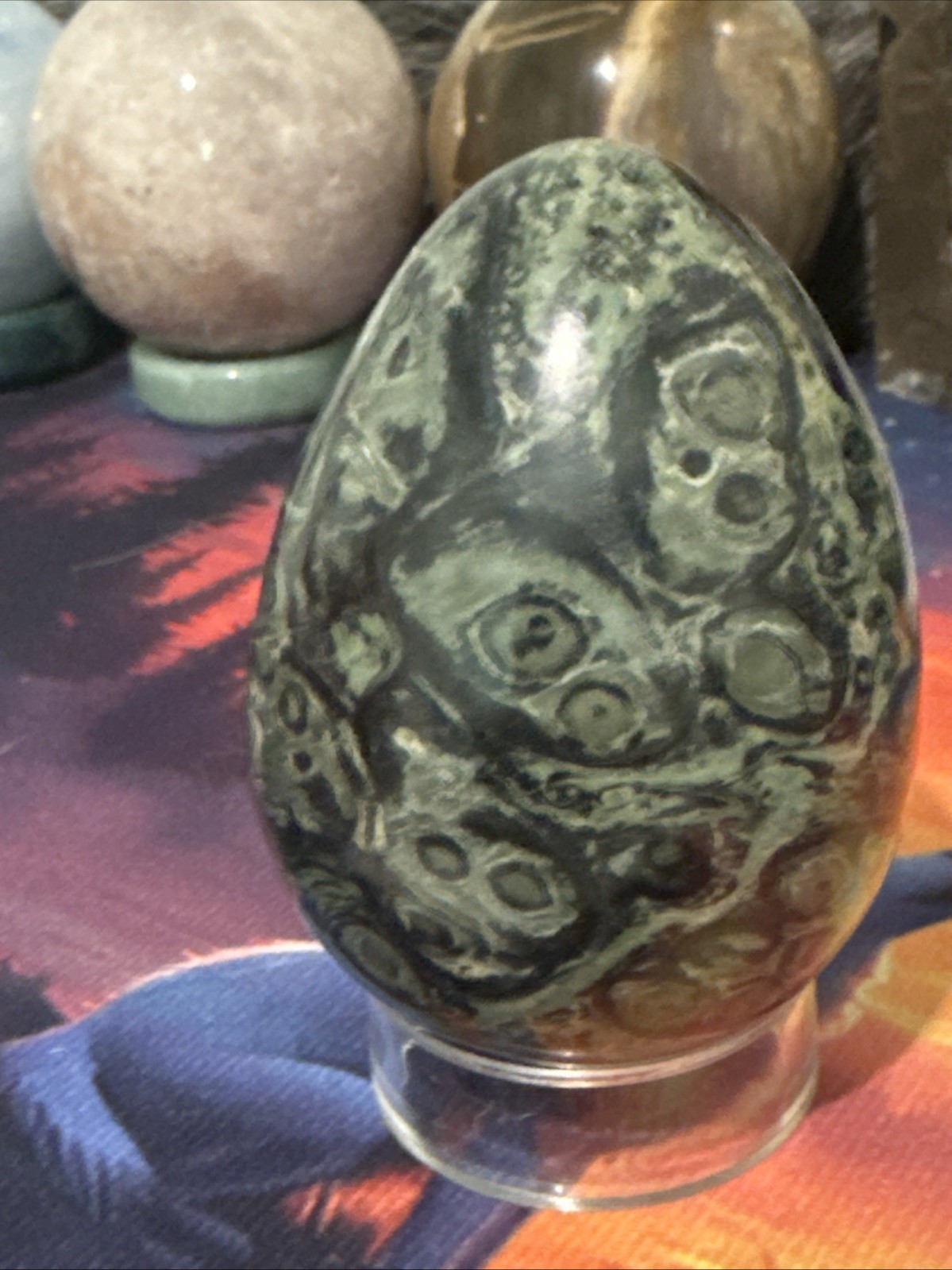 Natural Kambaba Jasper Egg (No Stand)
