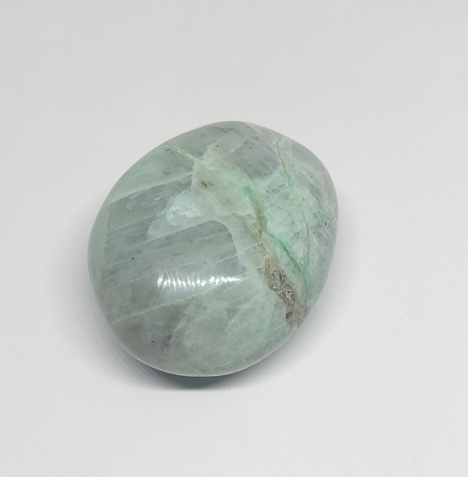 Garnierite Palm Stone Madagascar 51g Over 1 1/2in