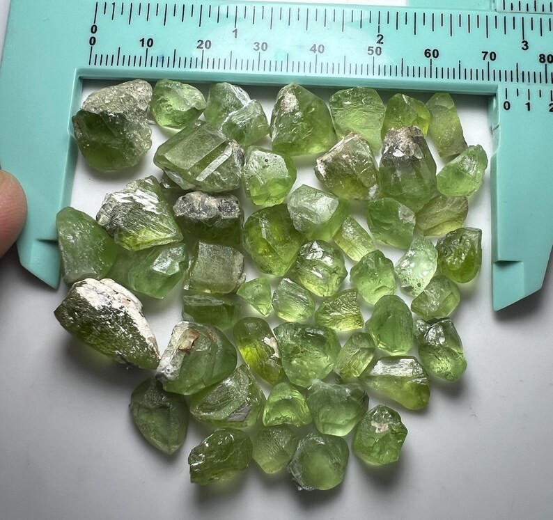 270 Carat Faceted cut Grade Green Peridot Crystals From PAKISTAN