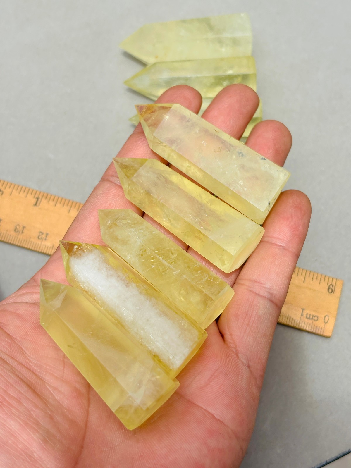 10pcs Lot 2” Citrine Point Natural Quartz Crystal Healing Obelisk Wands