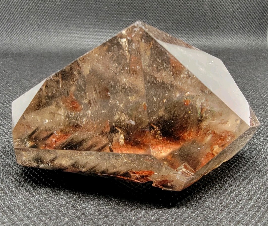 Red Free Form Garden Quartz with Rainbows
