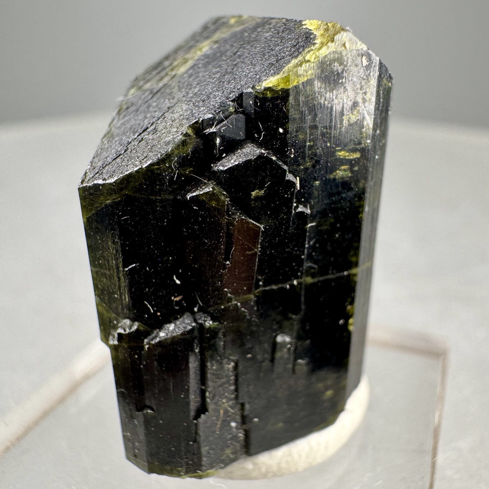 Fine Green Epidote Crystal: Saline Valley, Inyo County, California, USA