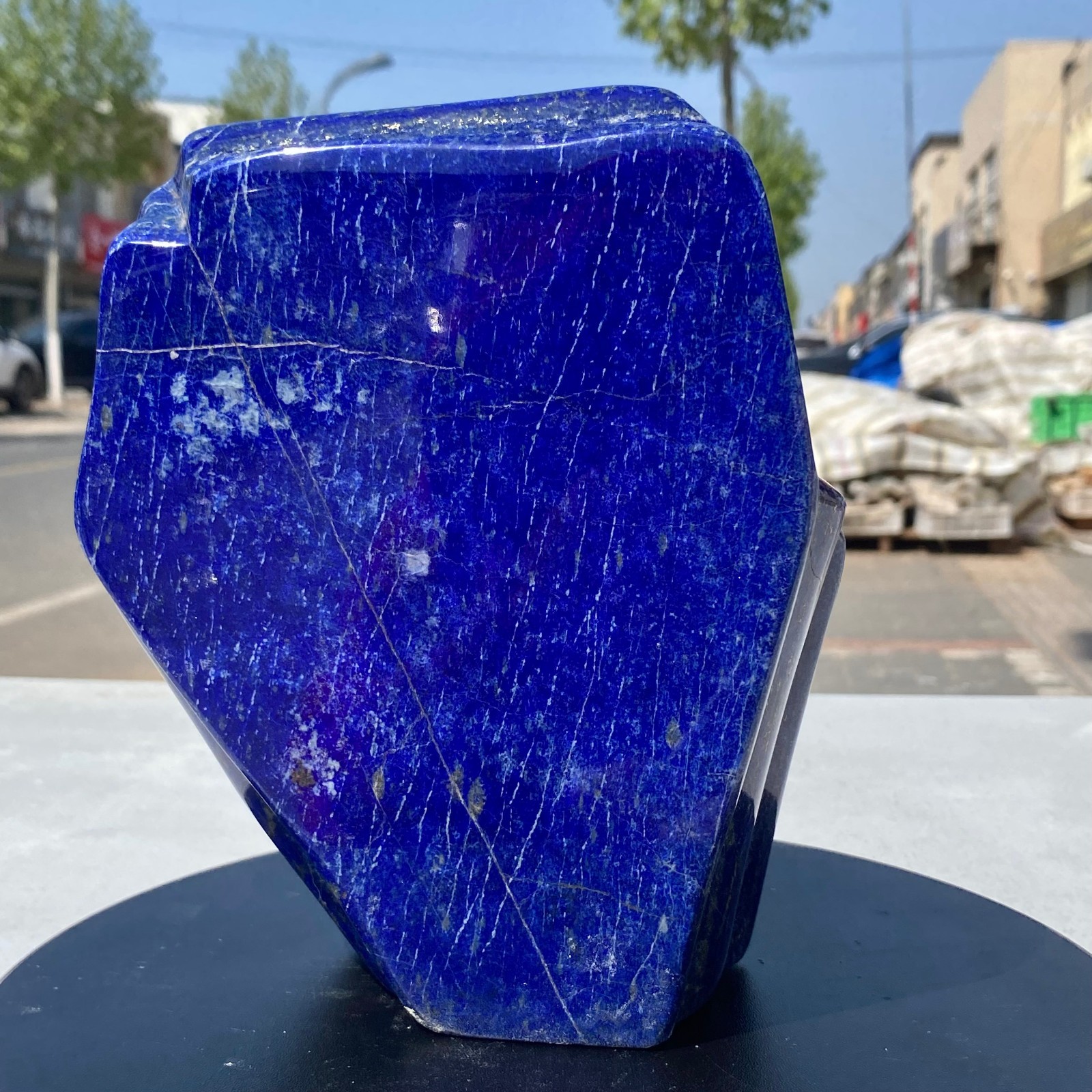 7.71LB Natural Stone Lapis Lazuli Freeform Polished Crystal Mineral Specimen