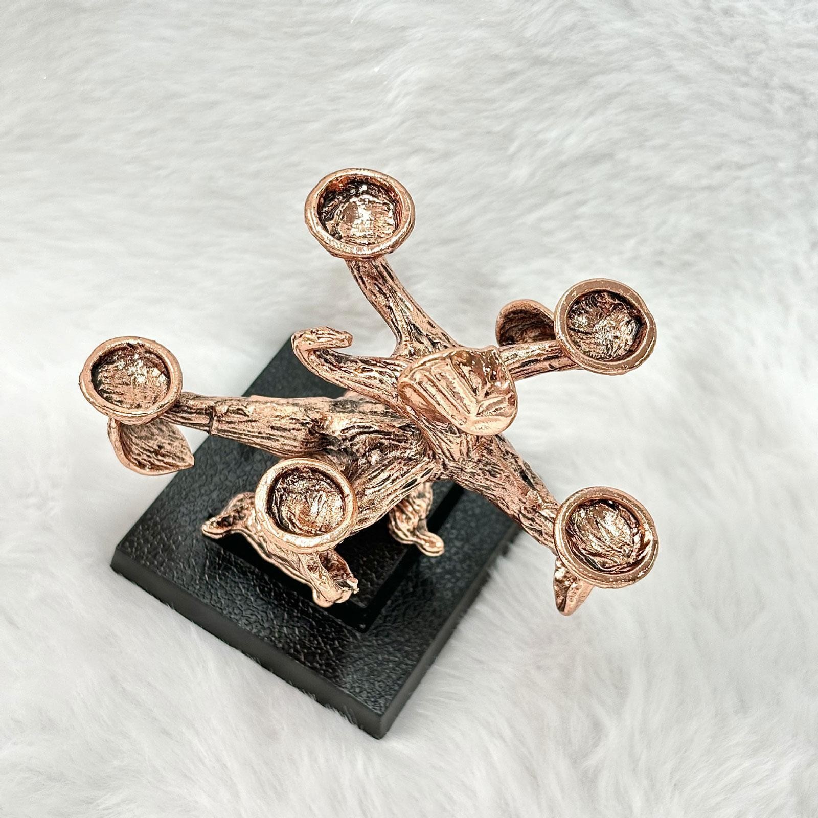 Crystal Ball Stand Mineral Holder Tree Shaped 5 Sites Multifunctional Sphere