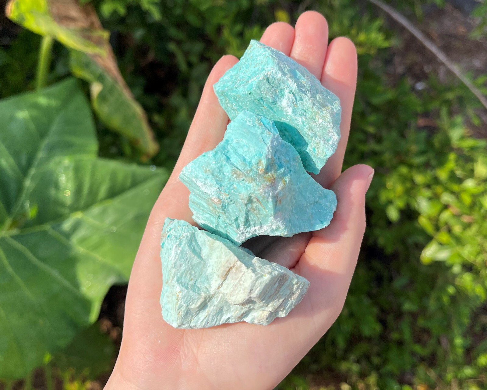 LARGE Turquoise Rough Natural Stones (2-4″): Choose Oz or lb Wholesale Bulk Lots