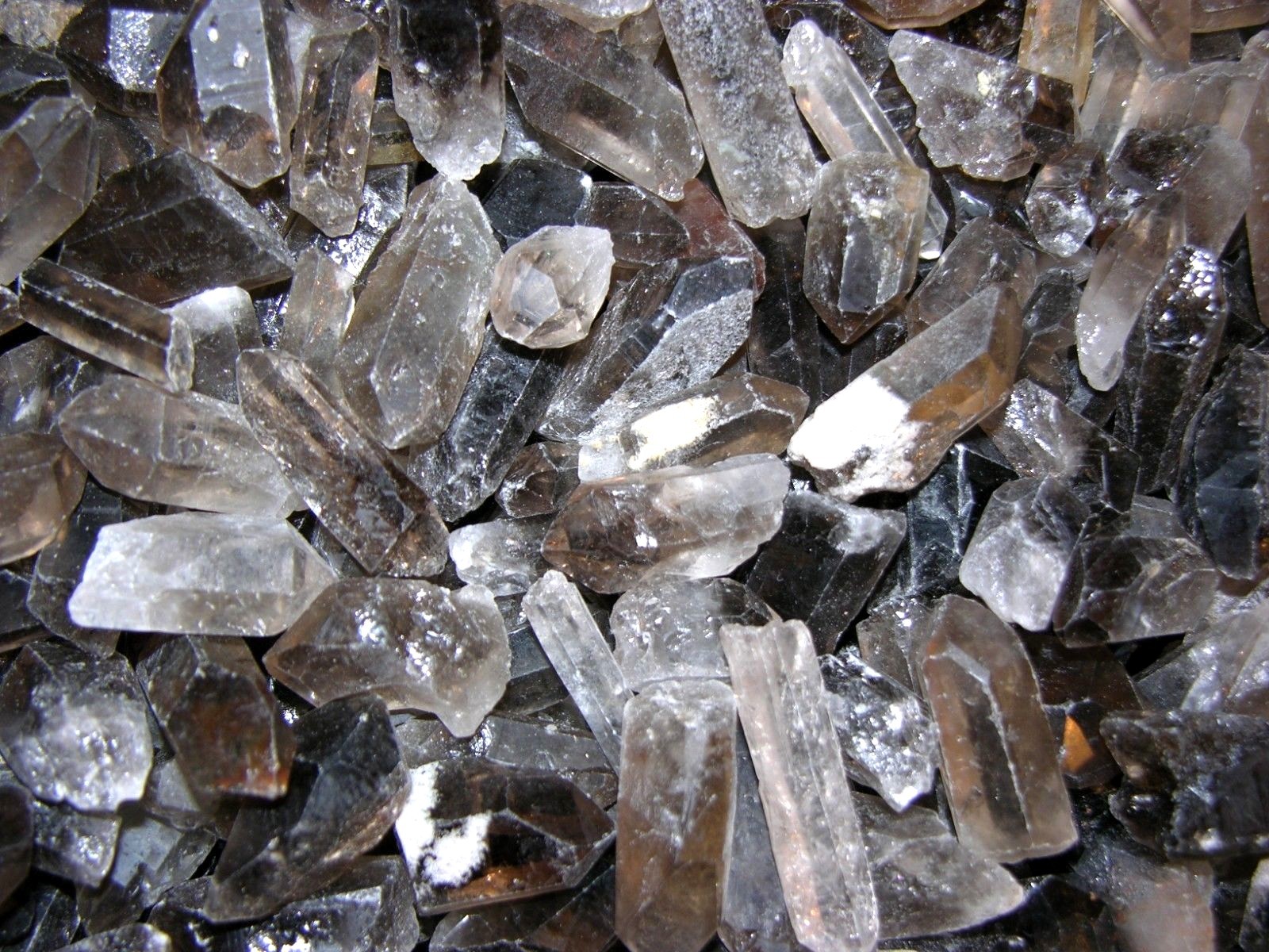 Smoky Quartz crystal natural terminated 1-3 inch 1/2 pound 6 + points Brazil