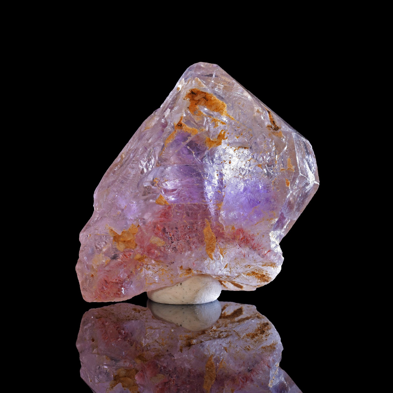 Rare Tibetan Super Seven Nirvana Ice Amethyst Smoky Quartz Fenster Crystal