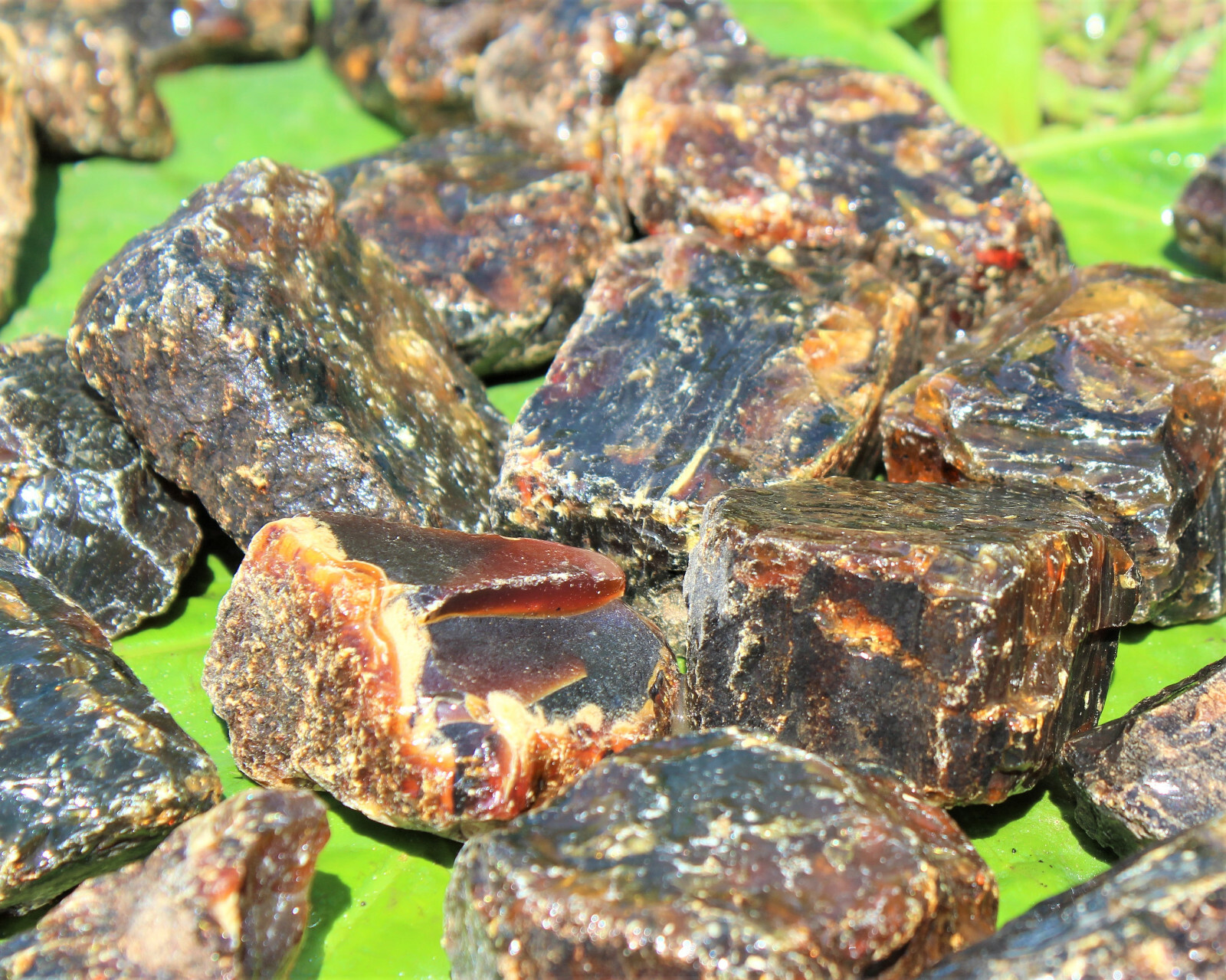 Indonesian Raw Amber Wholesale Bulk lots (Natural Rough Black Amber Crystals)