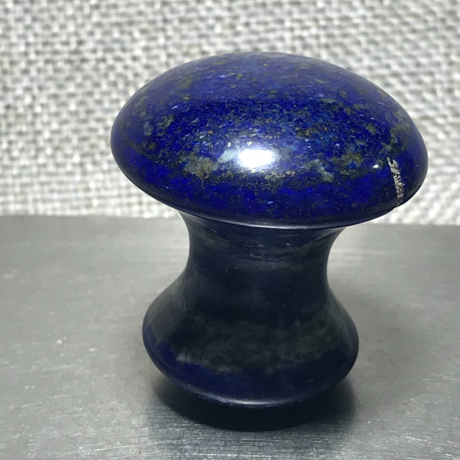 66g Natural lapis lazuli Quartz Crystal mushroom facial massage Healing 10