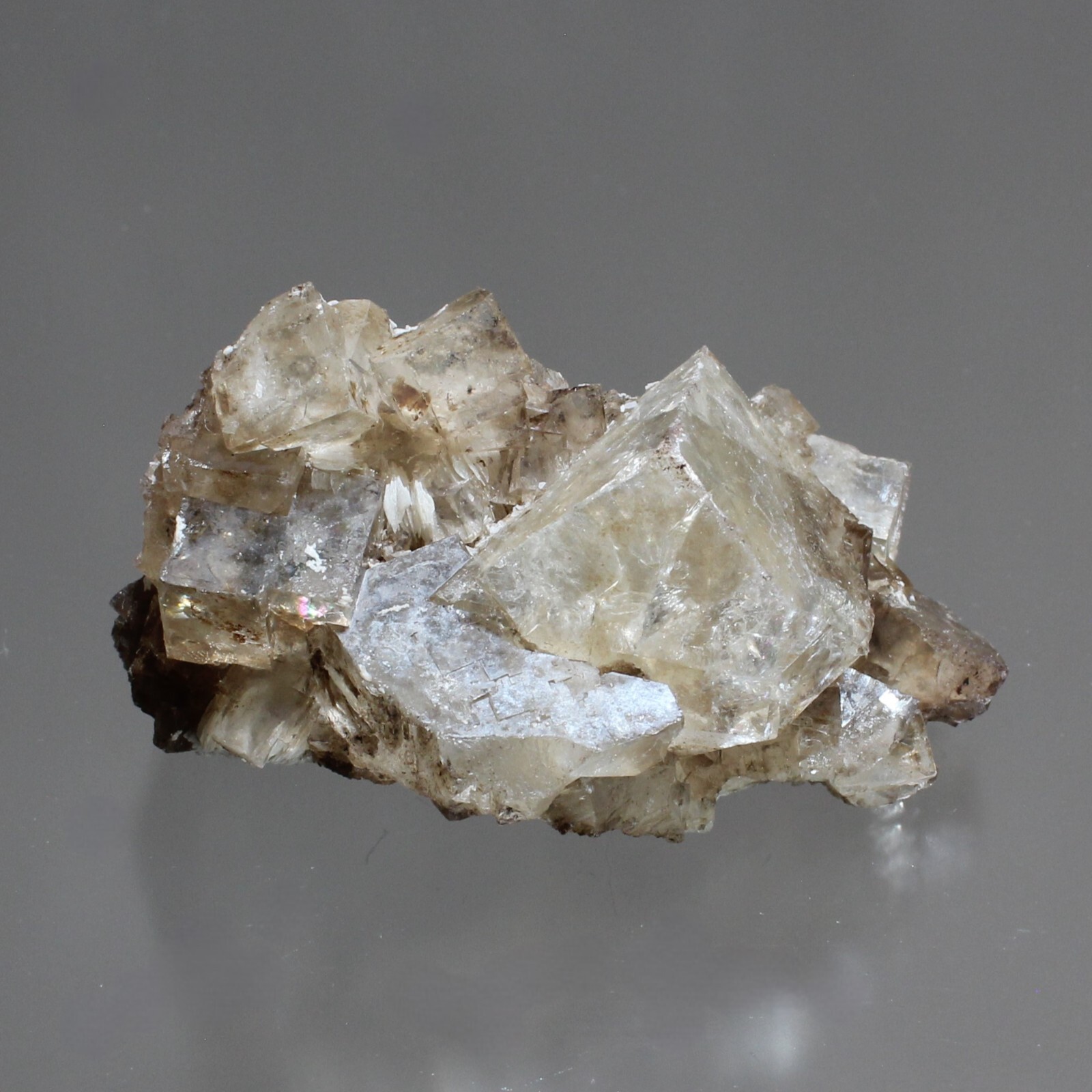 FLUORITE on BARITE, from DANVILLE, KENTUCKY, SHARP AND GEMMY CRYSTALS!! #4590