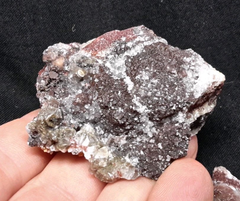 13 Piece Lot of FLUORITE with CALCITE from Chihuahua, Mexico (2 Pounds)