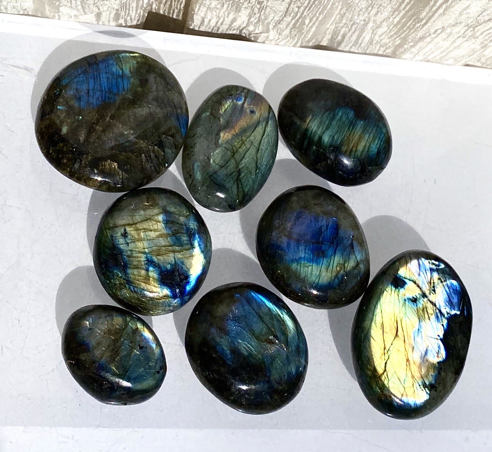 Wholesale 2 Lbs Lot Natural Labradorite Palm Stones Crystal Energy