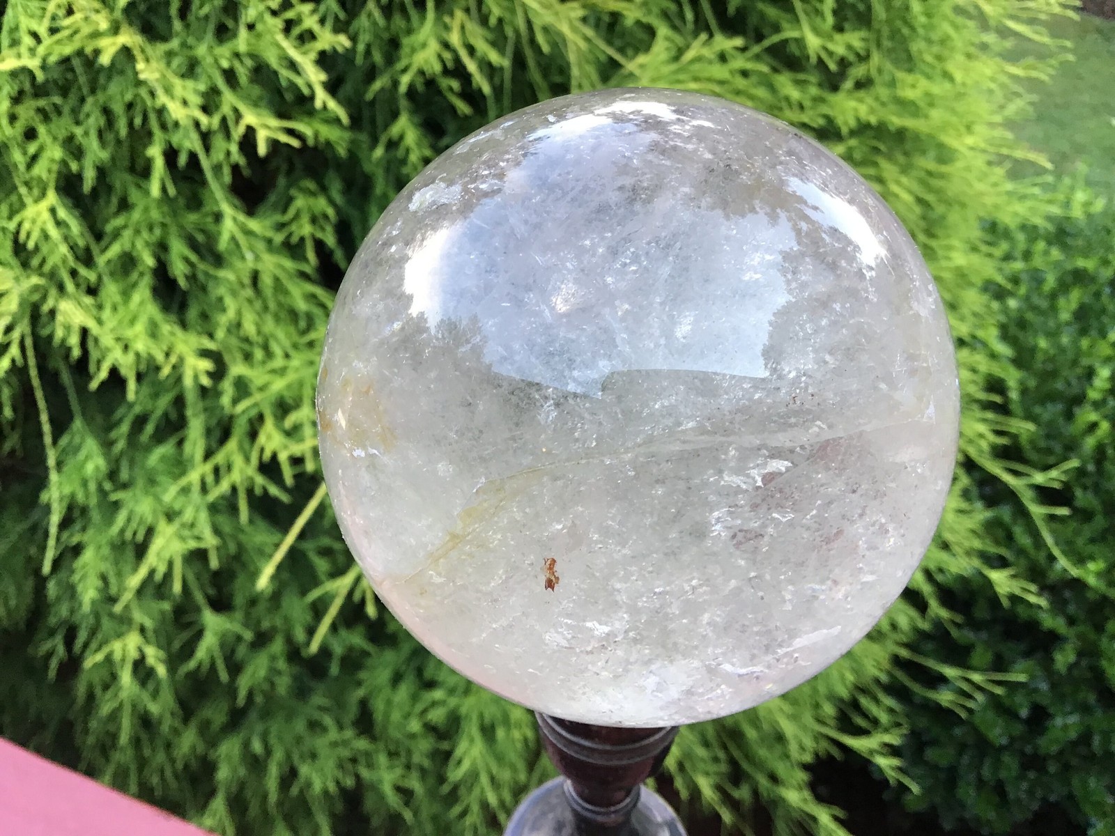 Clear Quartz Crystal Ball ~ Large 1 Lb. 12 oz. ~ 3″ Wide ~ Polished Sphere ~ Sp