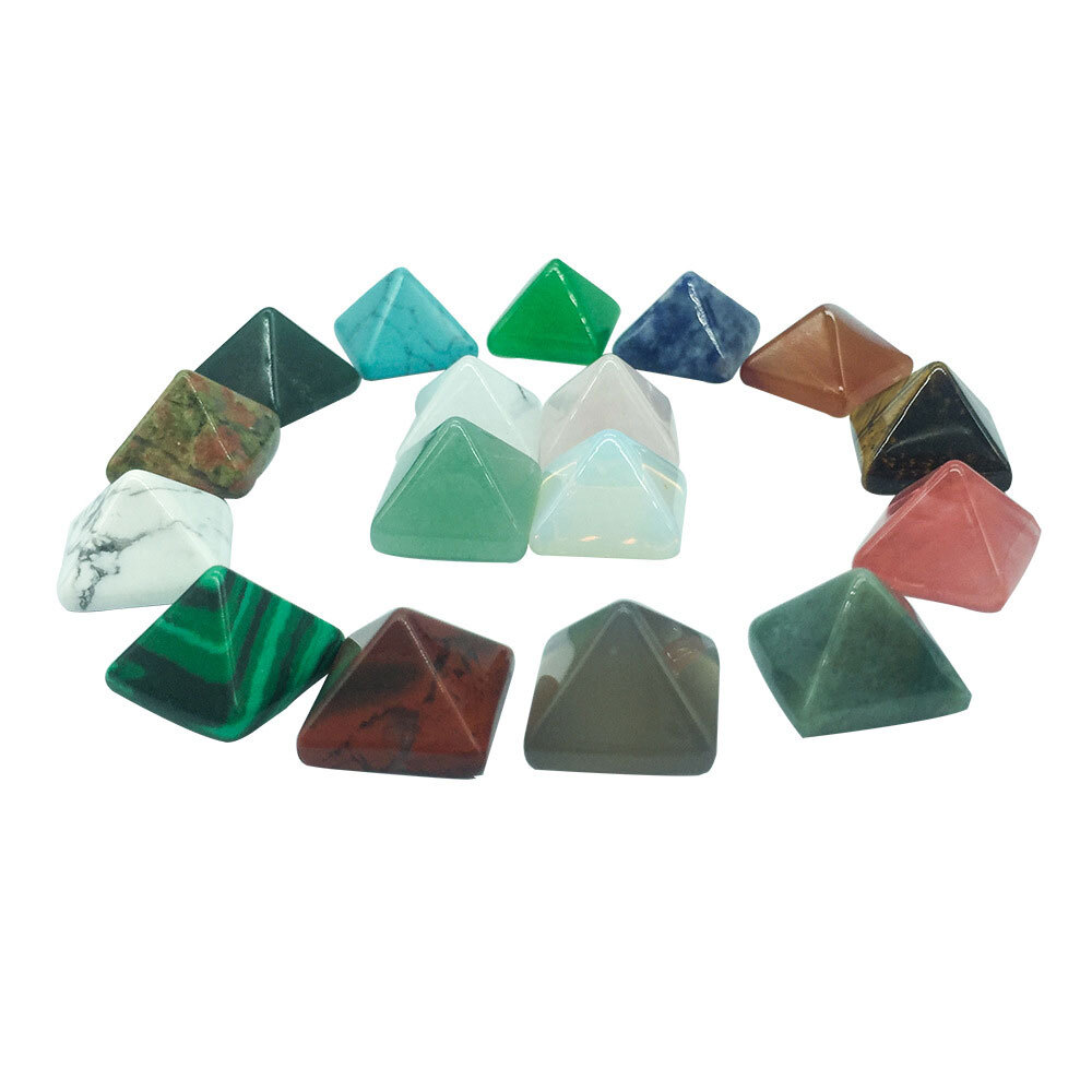 Wholesale 2024 New Chakra Pyramid Natural Stone Crystal Healing Spirituality