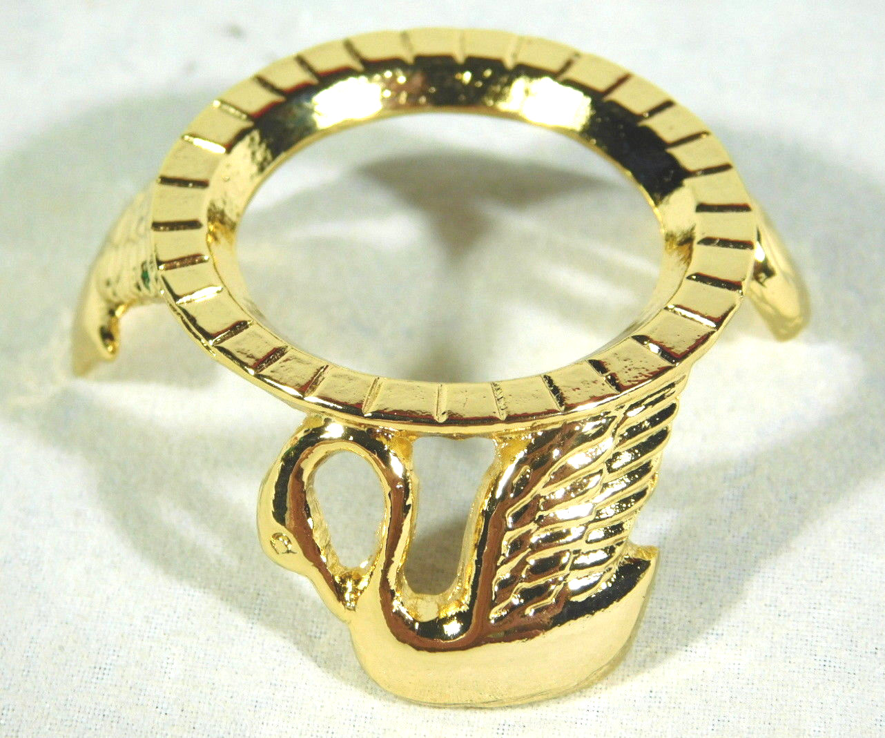 Sphere Display Stand Small Size Swan Design Gold Color