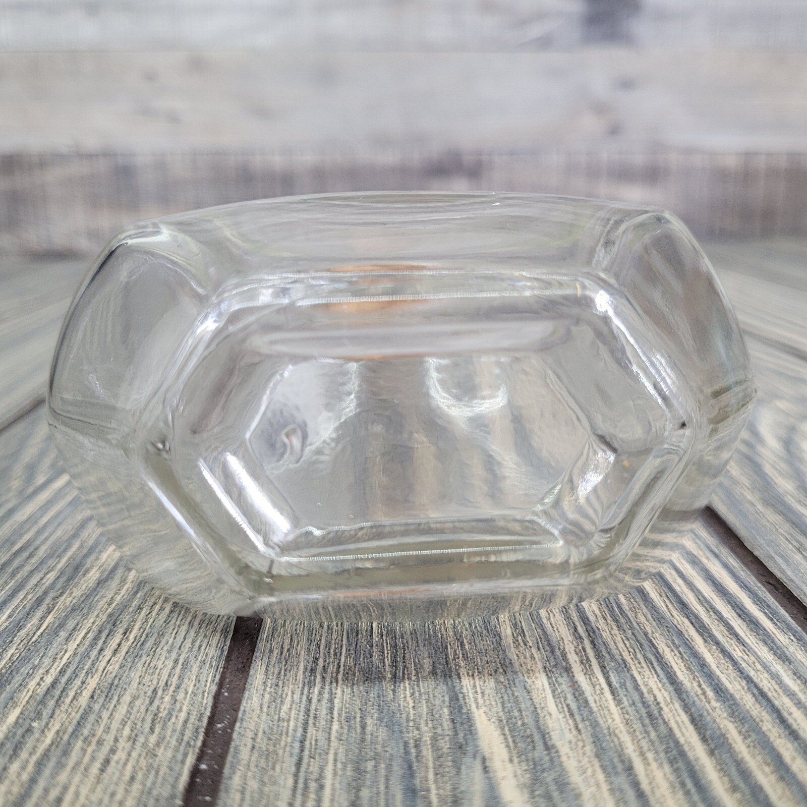 1.25 Lbs Mixed Crystals in Vintage Apothecary Glass Jar Bottle Small Tumbles