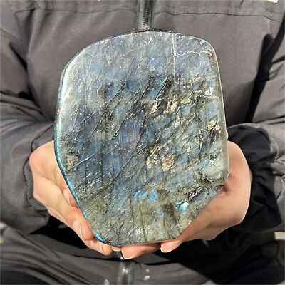 1.56kg Natural Labradorite Quartz Crystal Spectrolite Mineral Reiki healing