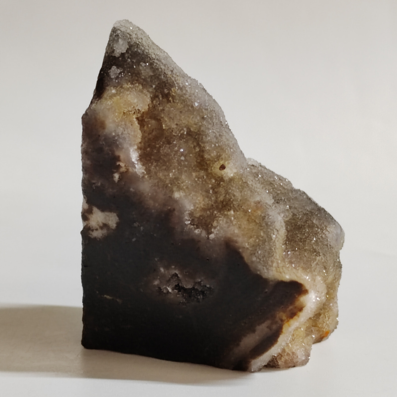 Natural crystal clusters, quartz mineral specimens, handmade carvings, house