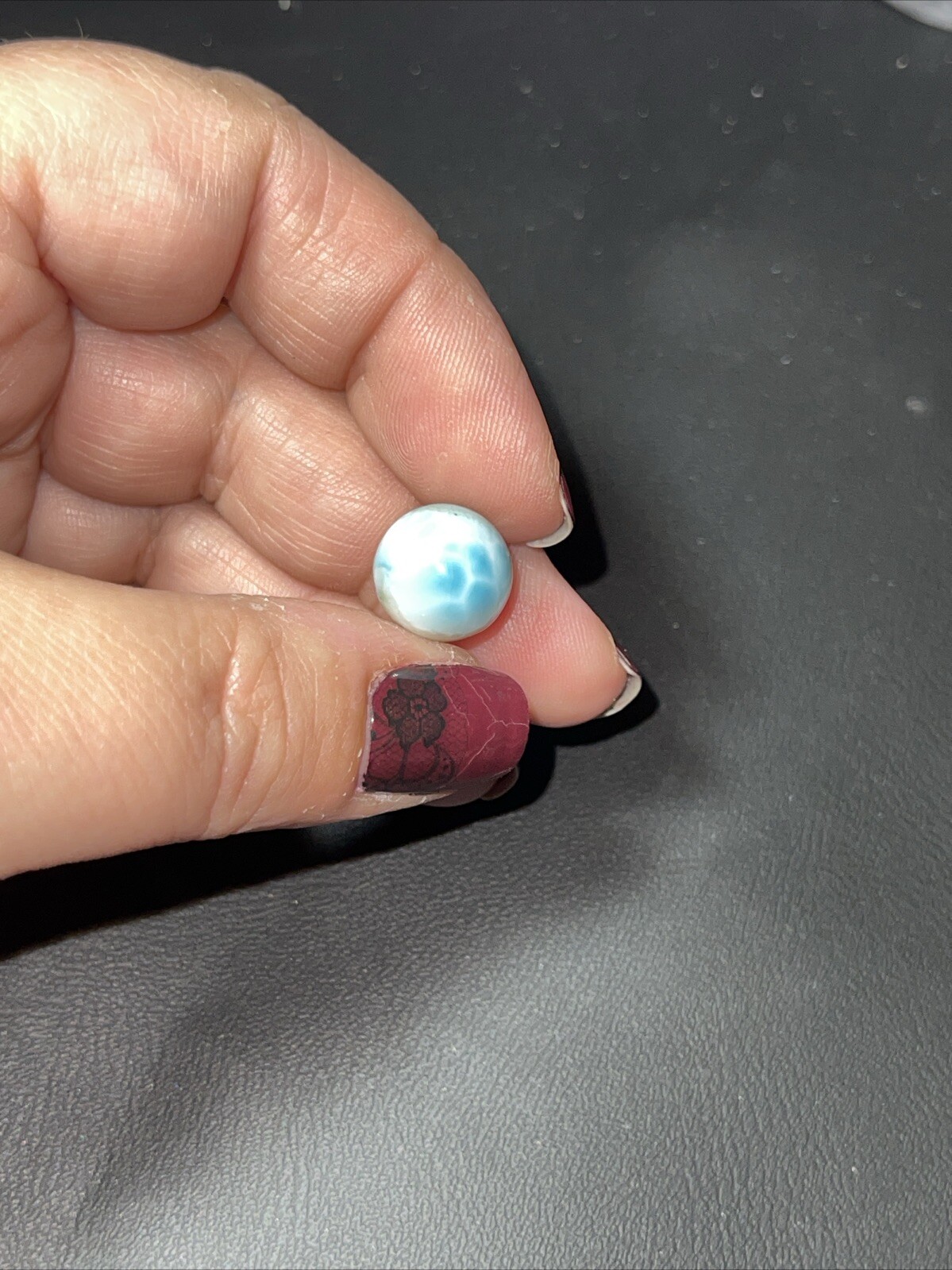 Larimar Mini Sphere Ball Orb Marble 12mm