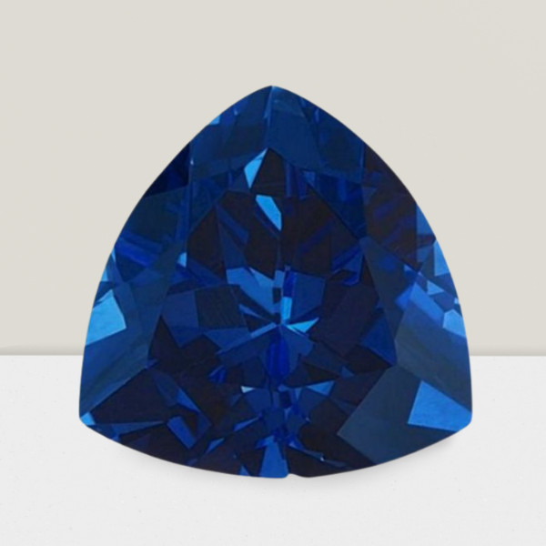 Blue Sapphire Trillion Cut Gemstone 1.20 Cts – 8 mm Lustrous Loose Gem