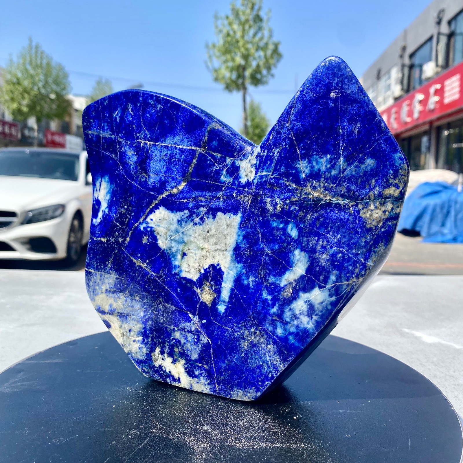 4.85LB Natural Stone Lapis Lazuli Freeform Polished Crystal Mineral Specimen
