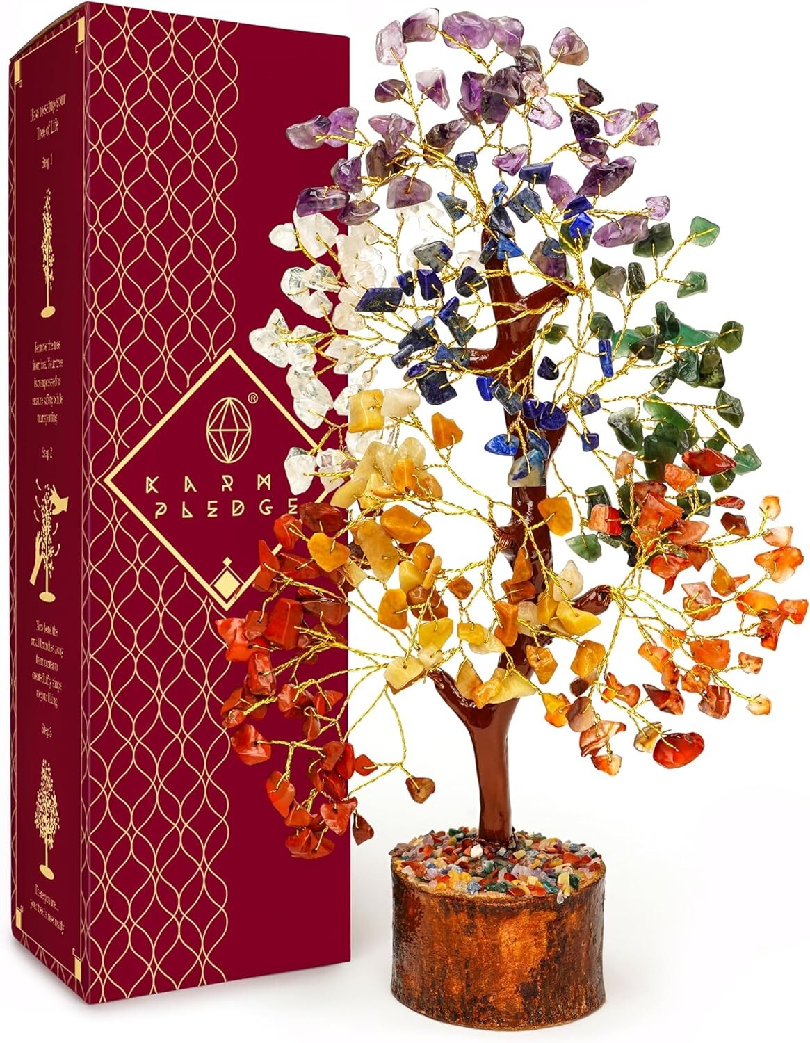 7 Chakra Tree of Life, Crystals and Healing Stones, Crystal Tree of Life, Gemsto
