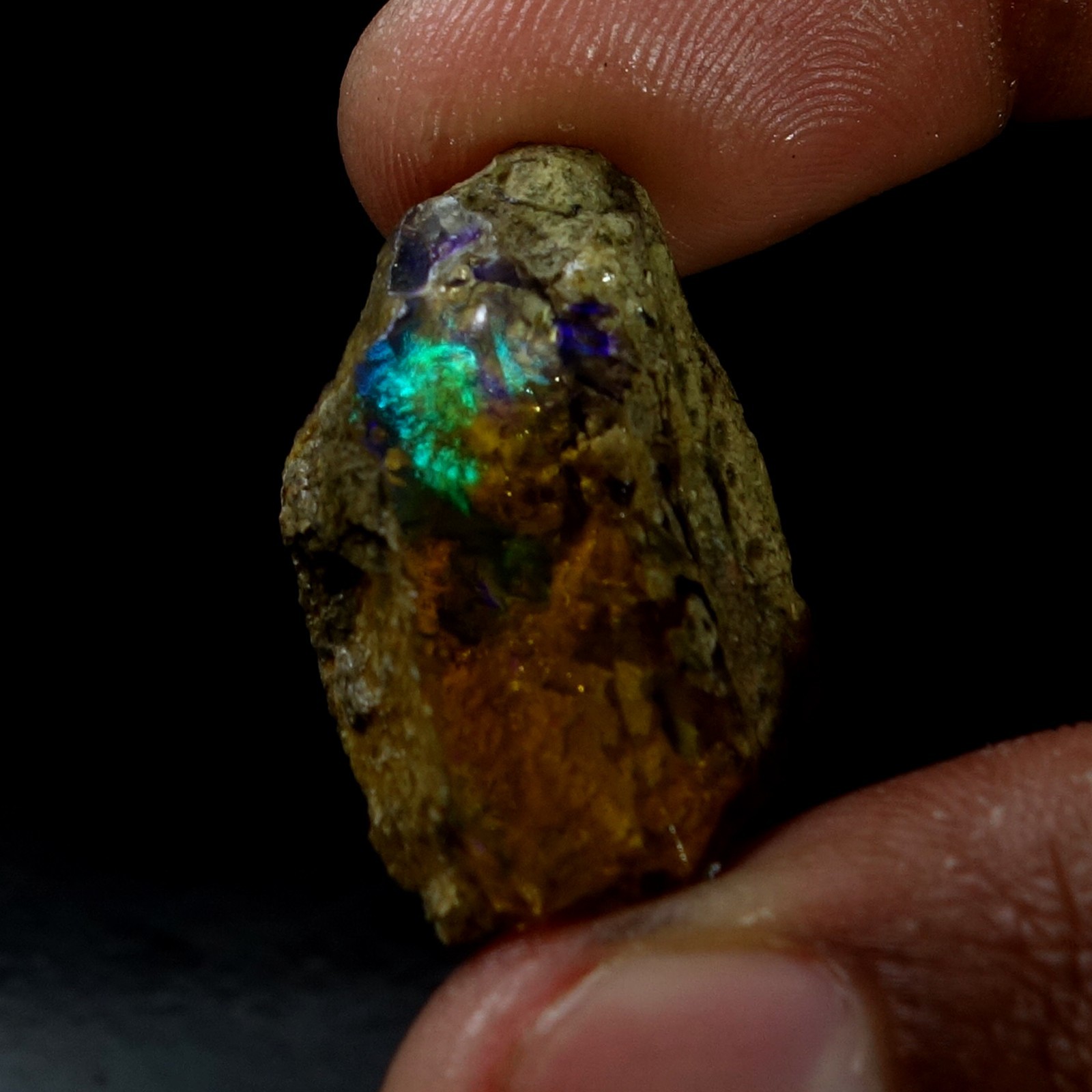 AA+ Ethiopian Oil Specimen Crystal Opal Welo Fire Flashy Opal Jewelry Making 201
