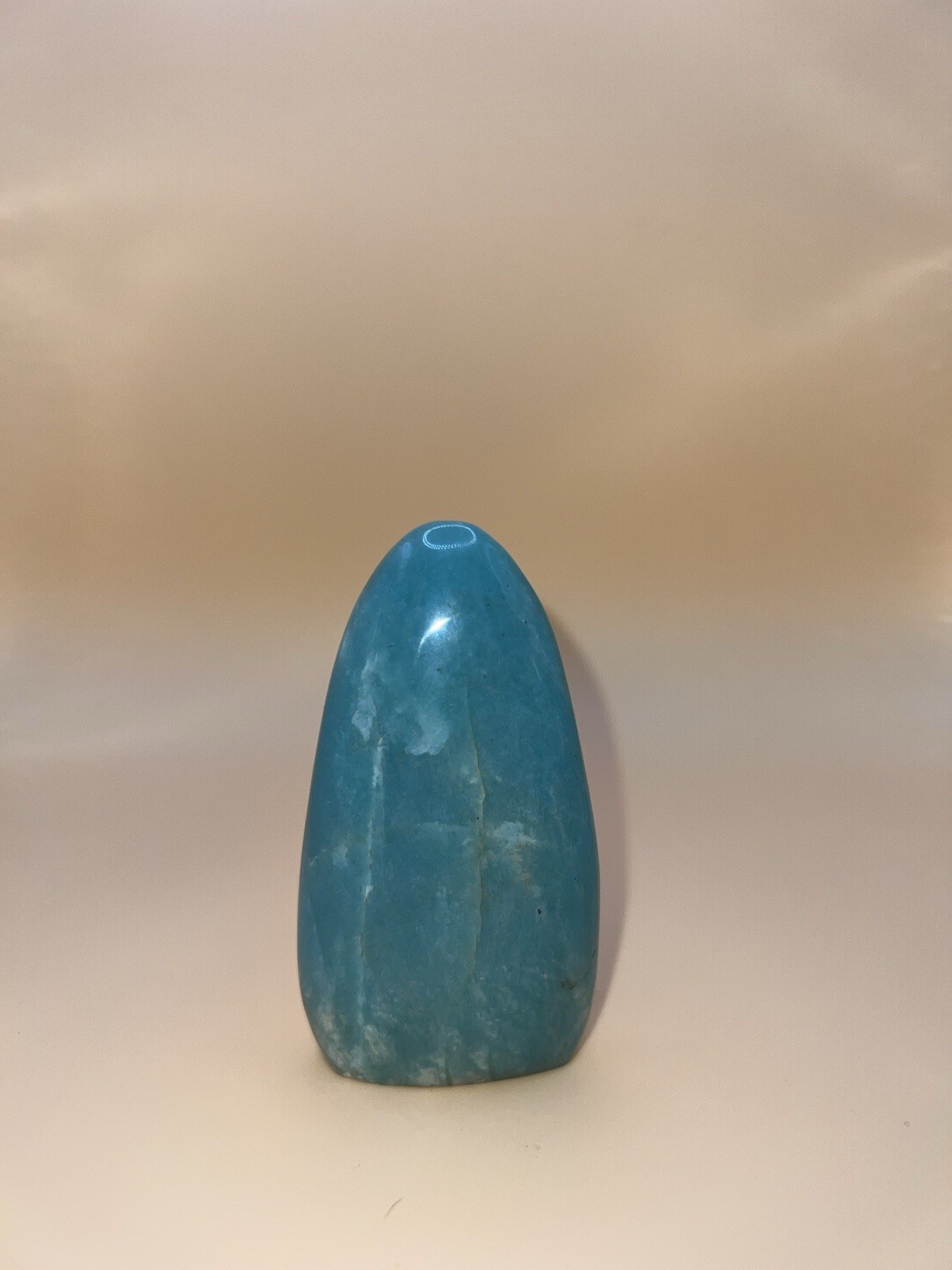 Polished Blue-Green Amazonite Crystal Freeform