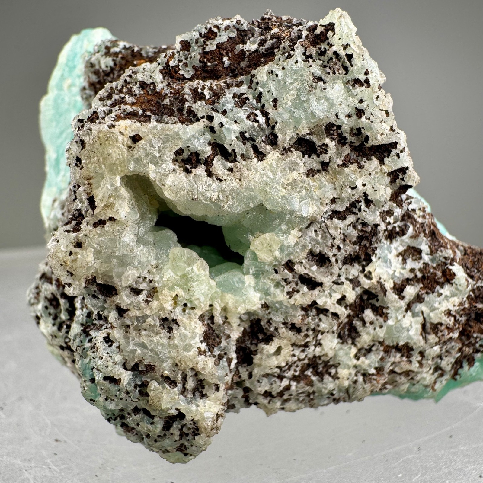 Fine Large Blue Smithsonite: Kelly mine, Magdalena, Socorro Co., New Mexico