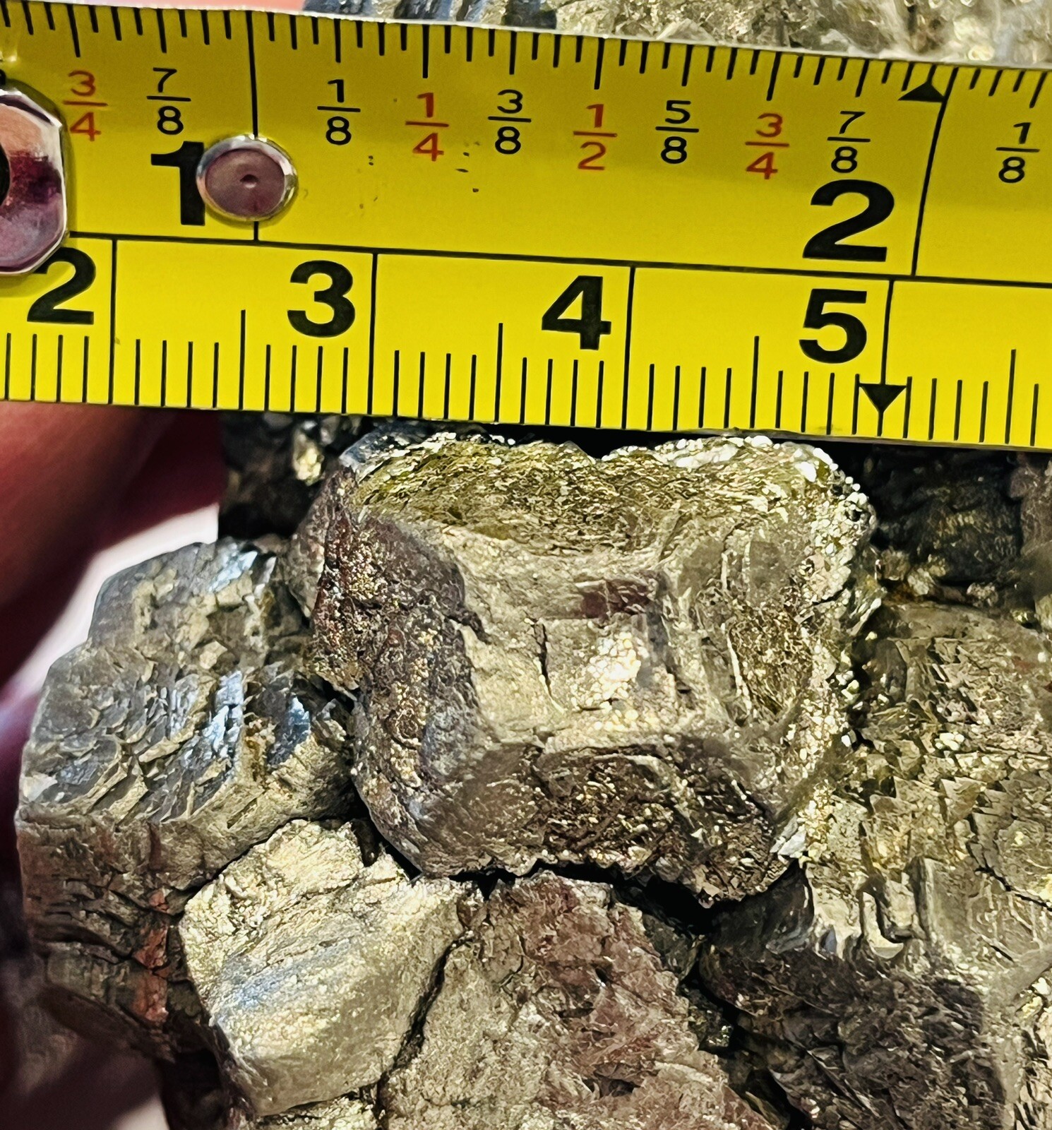 Octahedral Pyrite Cluster 1 lb. 3 oz. Large Octahedrons 1-2cm in Width, Unusual