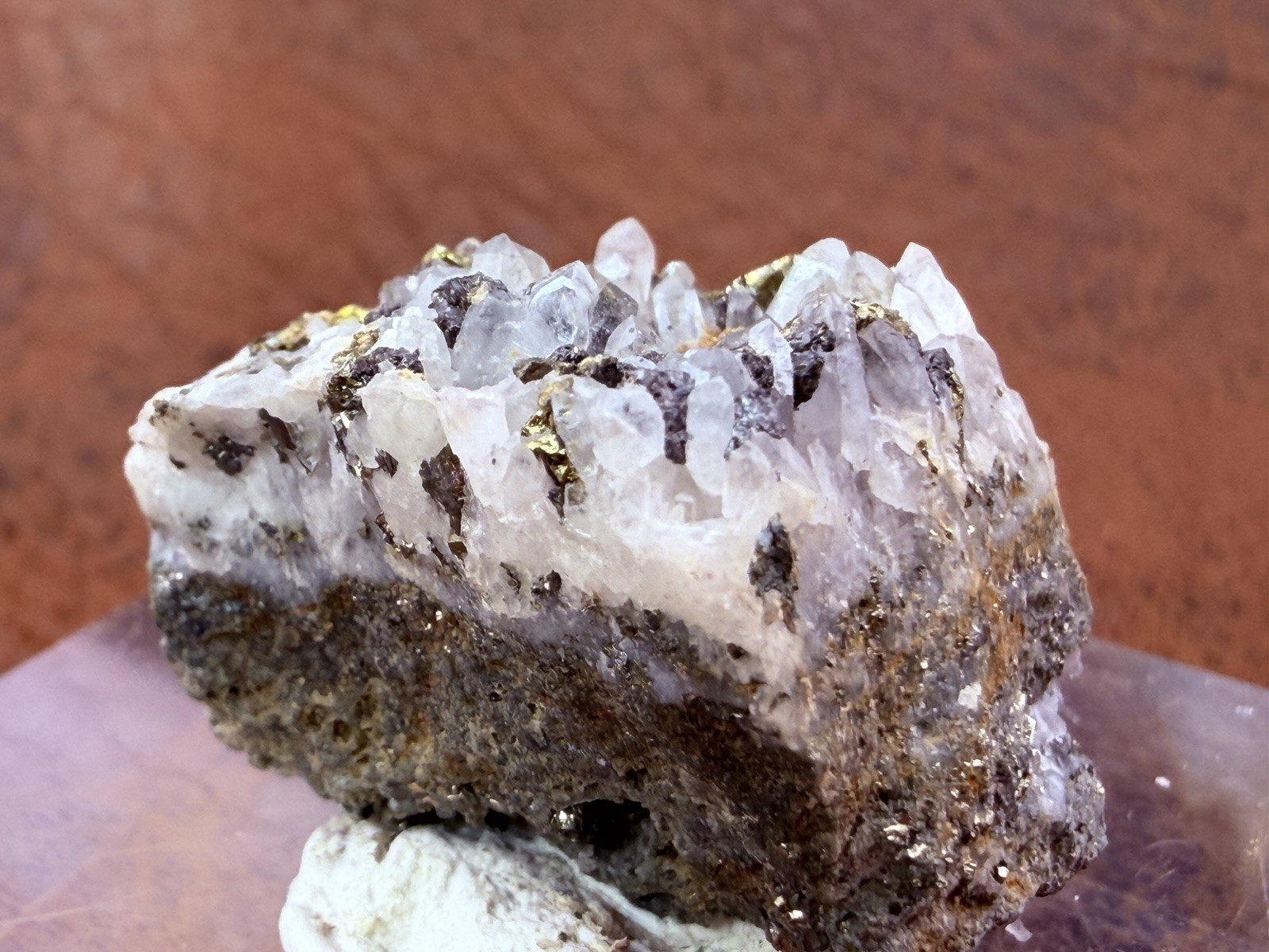 Quartz with Pyrite and Sphalerite from Zacatecas Mexico 13.1 g.