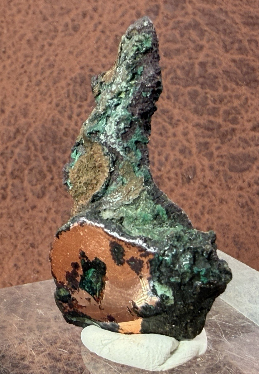 Natural Oxidized Green Glacial Float Copper with Buffed Finish, Michigan 16.1 g