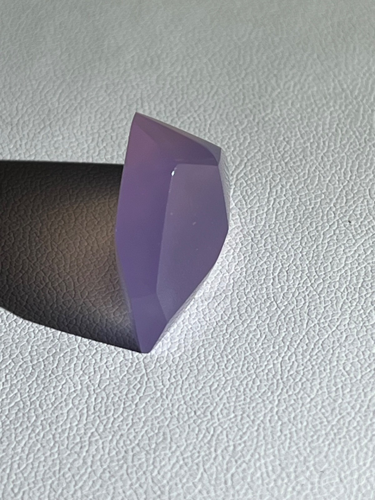 Purple chalcedony 27.05 ct One of Kind Geometric Pendant. Origin : Indonesia.