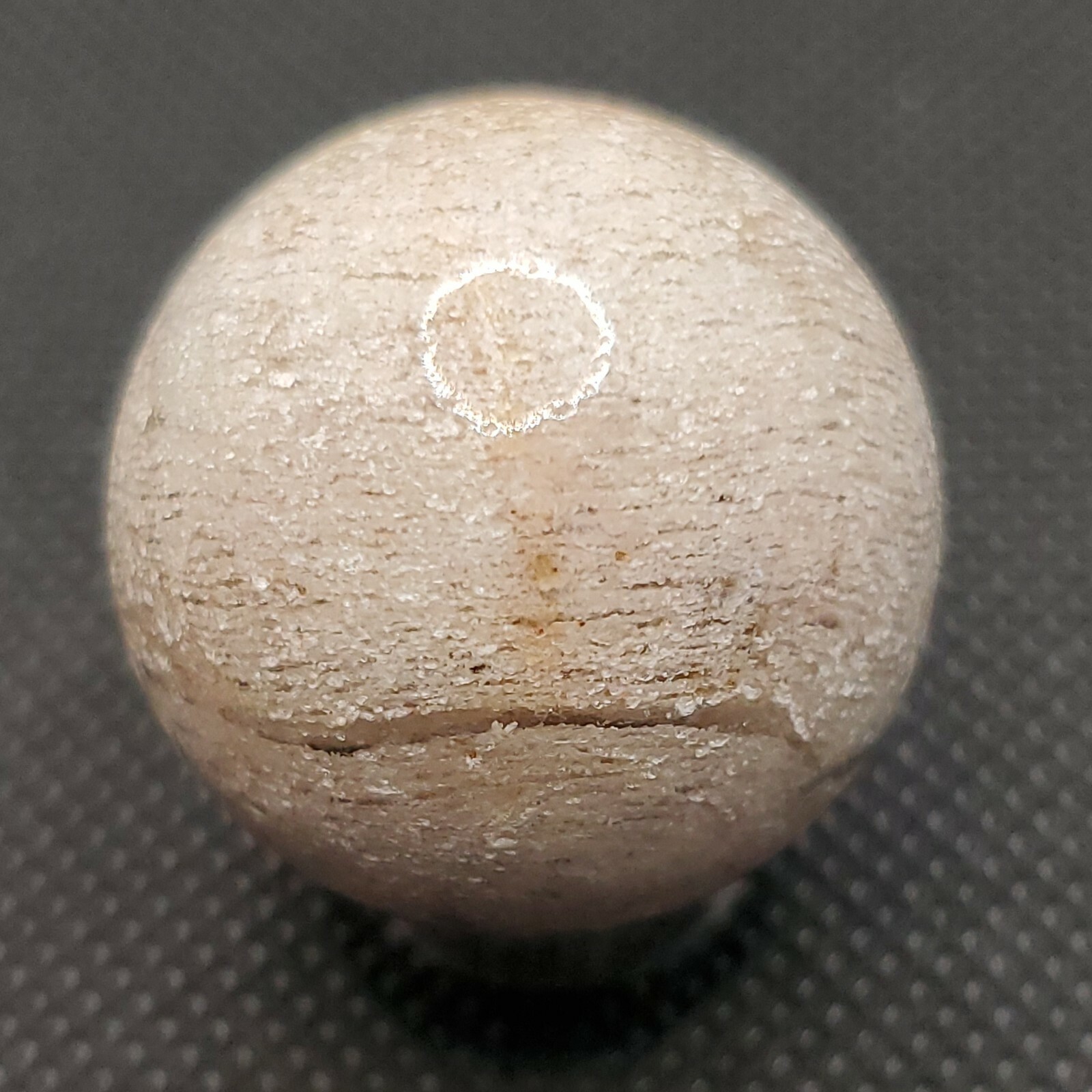 Amphibole Thousand Multi Layer Quartz Sphere Ball Orb Marble 27.2mm, 34g